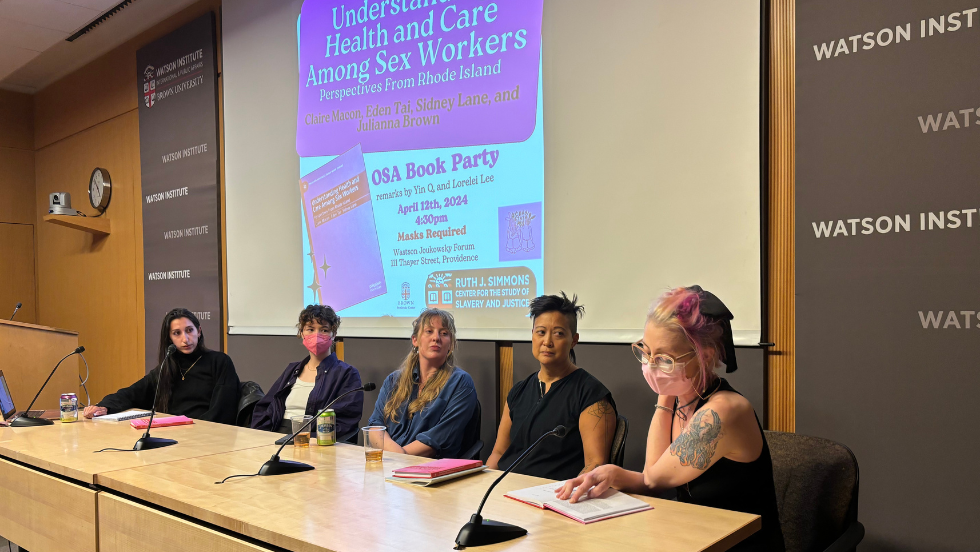 Faculty presenting a panel on Understanding Health and Care Among Sex Workers